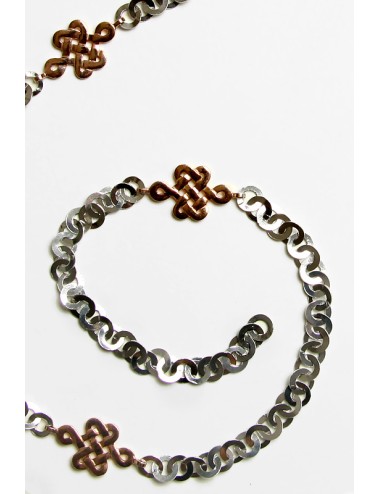 Infinity Knot silver necklace